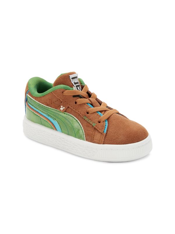 Puma Little Kid's & Kid's Suede & Leather Colorblock Sneakers